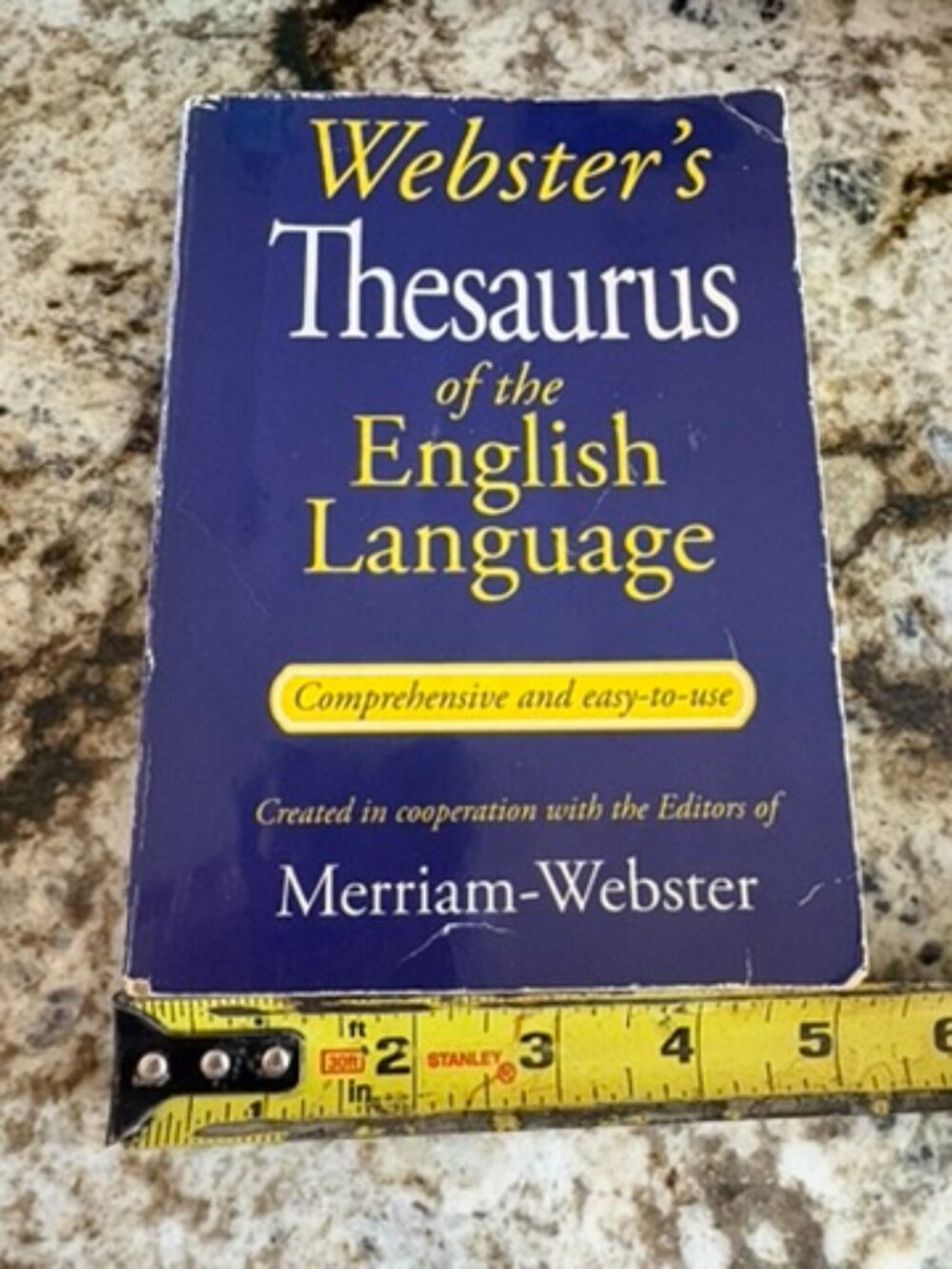 USED Merriam-Webster's Thesaurus of the English Language Paperback Book